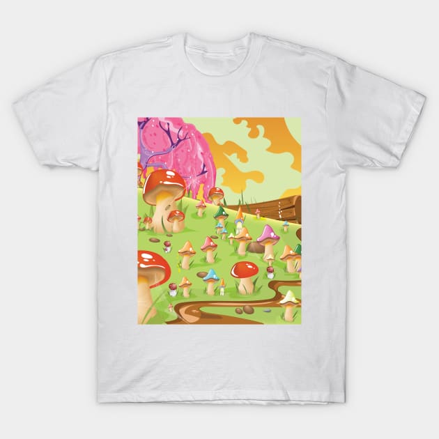 Fall Landscape T-Shirt by nickemporium1